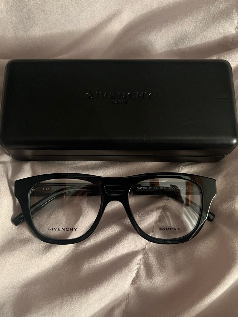 Givenchy Glossy Black Acetate Optical Glasses